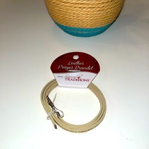 NWT Leather Prayer Bracelet!